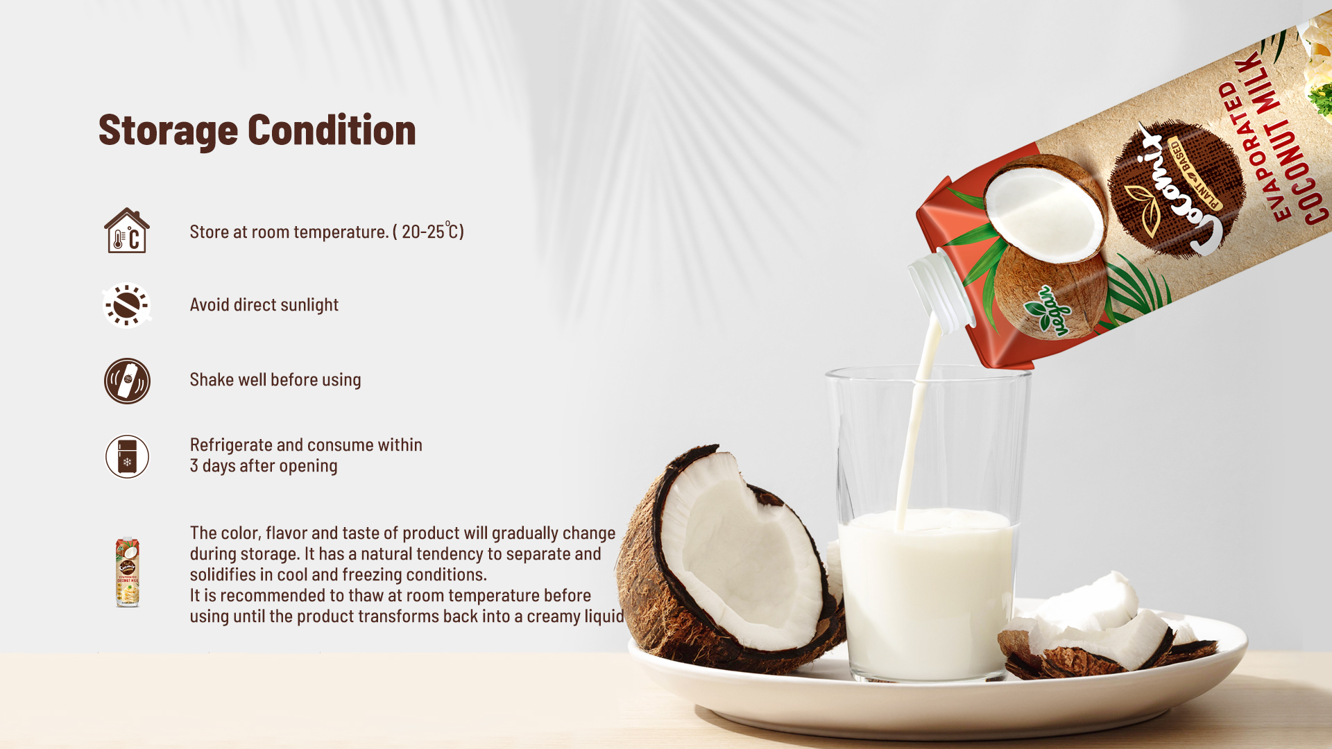 Evaporated Coconut Milk